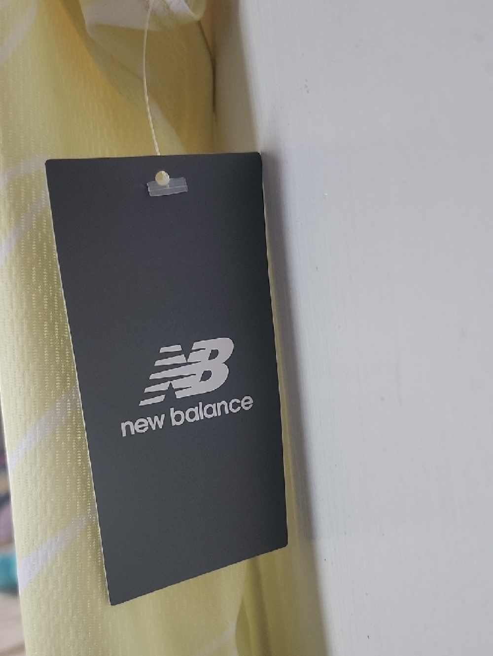 New Balance Pale Yellow Tank with Coral Nationals Outdoor Logo - Picture 2 of 6